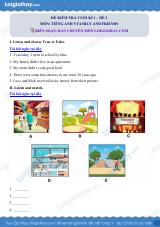 Đề thi học kì 1 Tiếng Anh 5 Family and Friends - Đề số 2